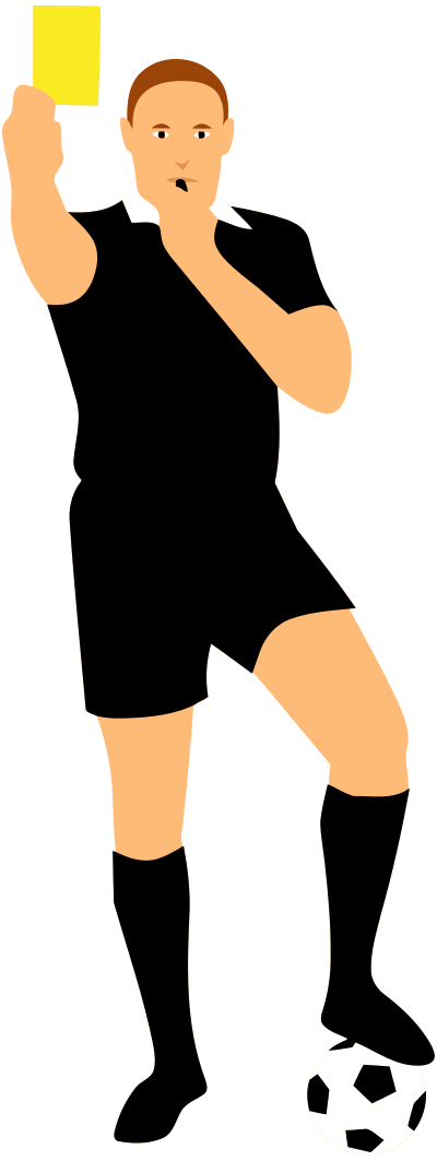 Yellow card clipart