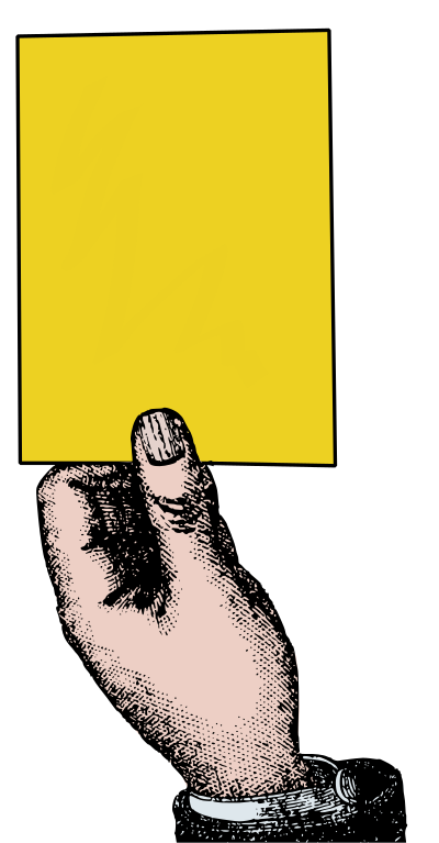 Yellow Card clipart