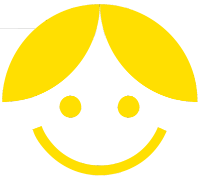 Yellow Cartoon Girl-Boy clipart