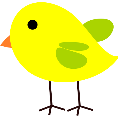 Yellow chicken clipart
