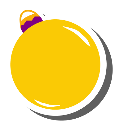 Yellow Christmas Ornament (Round) clipart