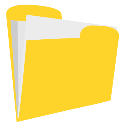 Yellow document clipart