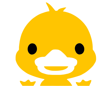 Yellow Duckling Icon clipart