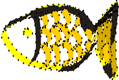 Yellow fish clipart
