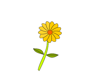 Yellow flower clipart