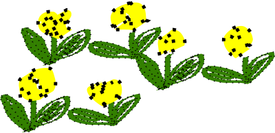 Yellow flowers clipart