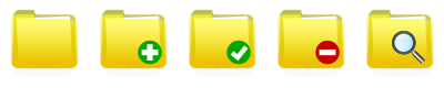 Yellow Folder Icons clipart
