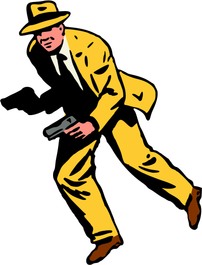 Yellow gangster clipart