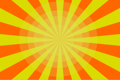 Yellow Orange Sunburst clipart