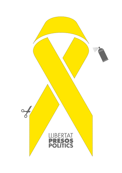 Yellow Ribbon Stencil clipart