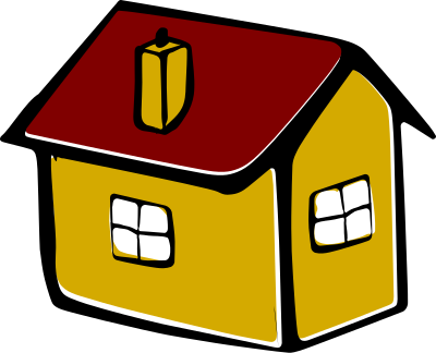 Yellow shed clipart