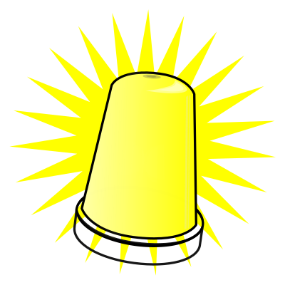 Yellow Signal Light clipart