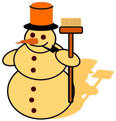 Yellow Snowman clipart