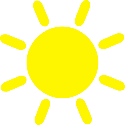 Yellow Sun icon clipart