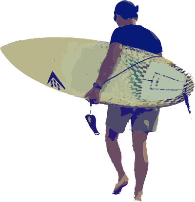 Yellow Surfboard clipart