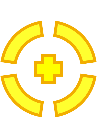 Yellow target clipart