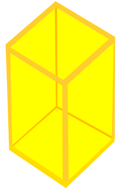 Yellow Transparent Cube clipart