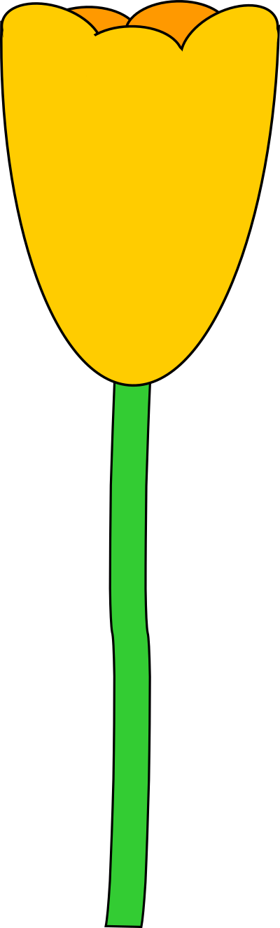 Yellow Tulip clipart