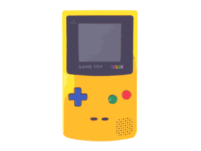 Yellow Video Game System clipart