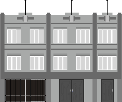 Yet another grey building clipart