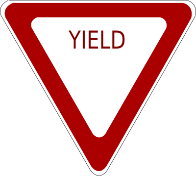 Yield Road Sign clipart
