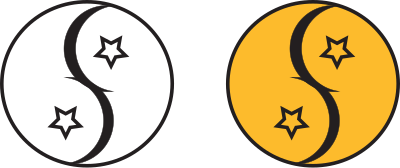 Yin Yan Stars clipart