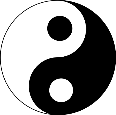 Yin-yang 2 clipart