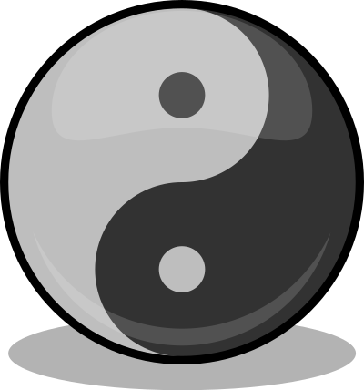 Yin yang clipart