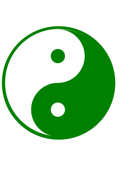 Yin yang clipart