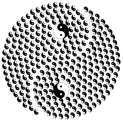 Yin Yang Fractal clipart