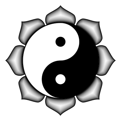 Yin Yang Lotus 2 clipart