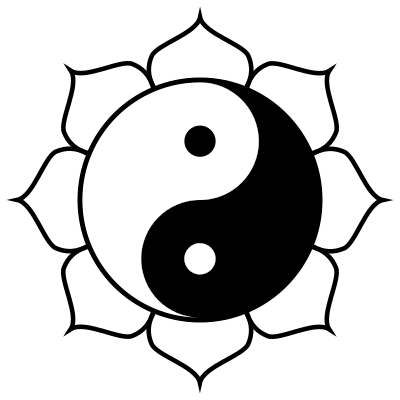 Yin Yang Lotus clipart