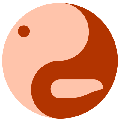 Ying and Yang Cubed, or is it Cubist? clipart