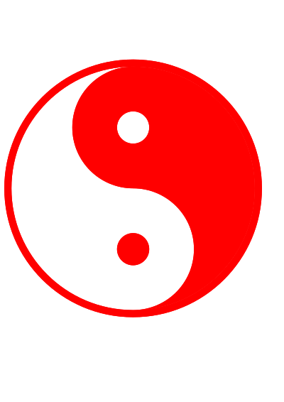 Ying yang 2 clipart