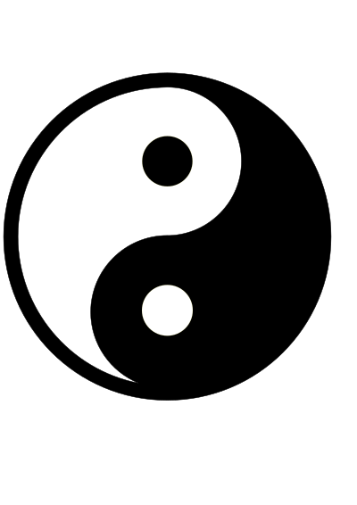 Ying yang clipart