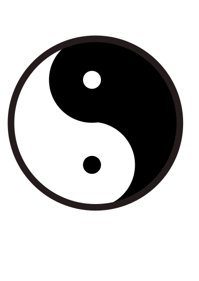 Ying yang clipart