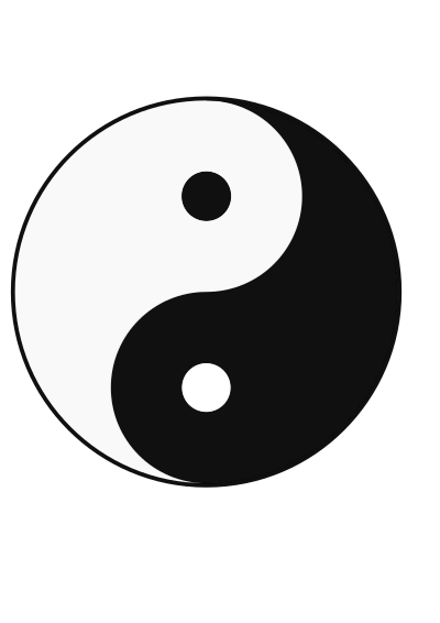 Ying yang clipart