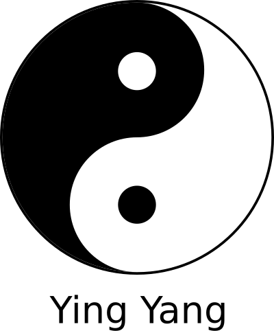 Ying yang clipart
