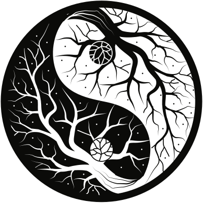 Ying Yang Tree clipart
