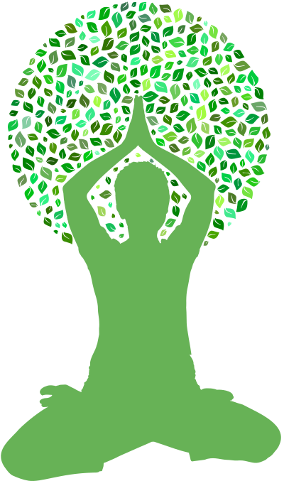 Yoga Pose Tree Green - Full Remix clipart