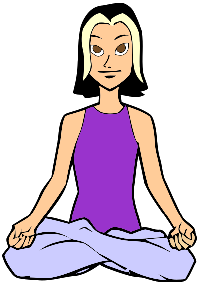 Yoga Woman Illustration clipart