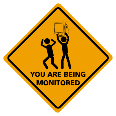 You Are Being Monitored clipart