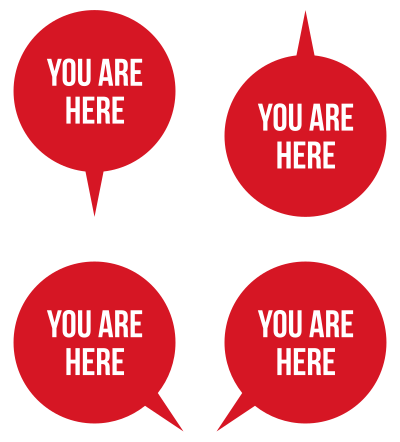 "You Are Here" Pointers clipart