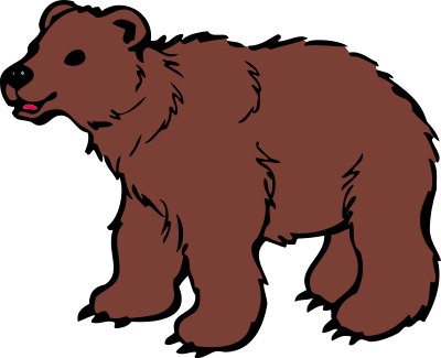 Young Brown Bear clipart