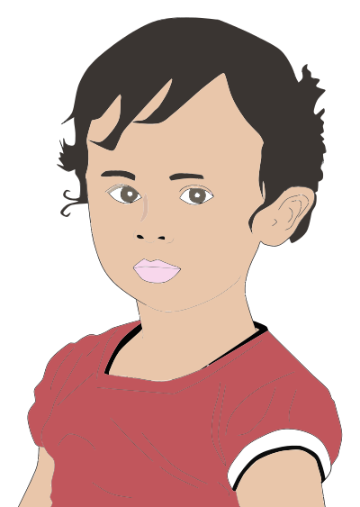 Young Child Portrait clipart