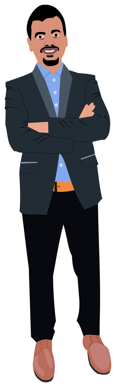 Young indian businessman clipart