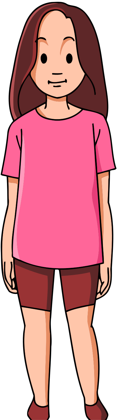 Young lady 5 clipart