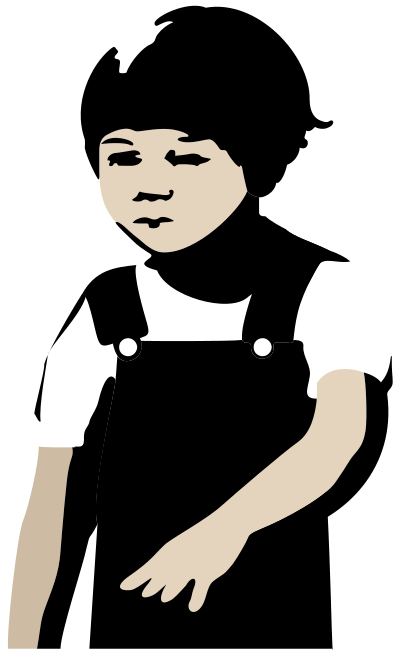 Young male child clipart