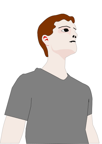 Young Man Gazing clipart