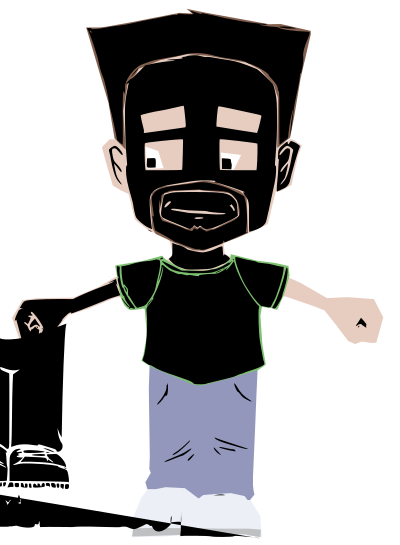 Young Man in a Tshirt clipart
